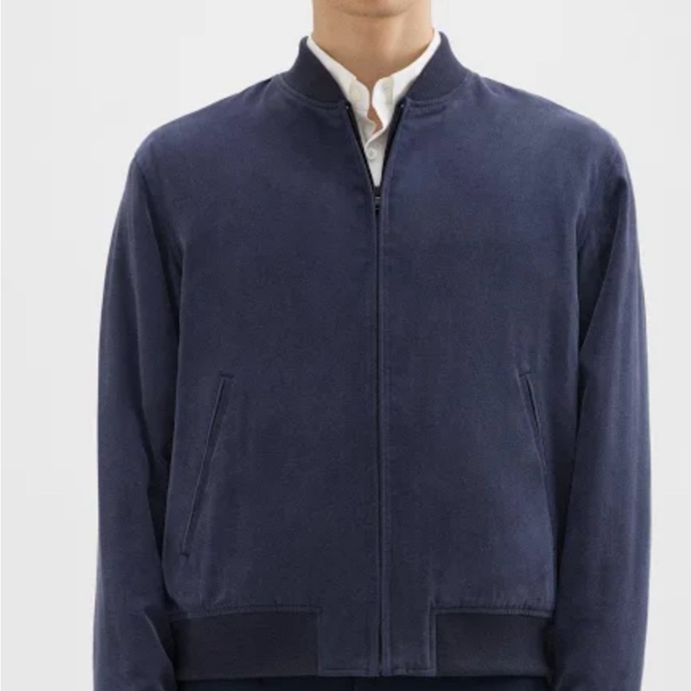 Men’s Theory Bomber Jacket in Navy